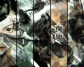 Anime characters asian writing woman - a sery of anime characters free wallpaper