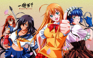 Anime girls long hair bows 4 - their head free wallpaper