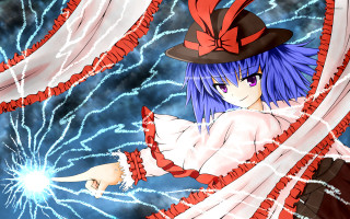 Ayako bluehair hat redribbon electricity - dramatic free wallpaper
