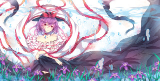 Girl pink dress octopus flower - a giant octopus free wallpaper