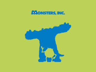 Blue silhouette gorilla green background - free dogs wallpaper