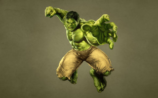 Flying man green yellow outfit - weta digital free wallpaper