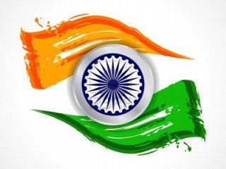 Flag white circle green orange 2 - a white circle free wallpaper