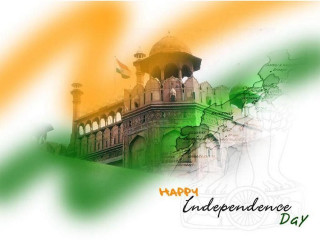 Independence flag building happy bapu - a building in the background free wallpaper