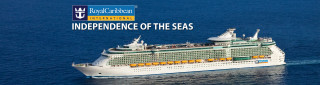 Large cruise ship ocean independence - international typographic style free wallpaper
