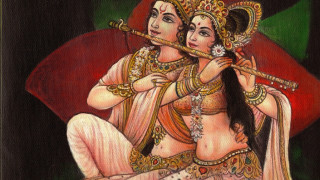 Two women indian garb flute - two woman free wallpaper