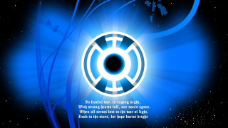 Blue black background circular design 2 - circular free wallpaper