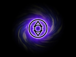 Purple black swirl blue white - circle free wallpaper