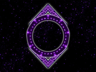 Purple black background circular design 2 - circular free wallpaper