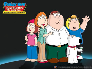Family guy family standing black - figurativism free wallpaper
