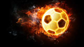 Soccer ball fire smoke black - a soccer ball free wallpaper