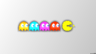 Pacman pixel art game reflection - 2 d game art free wallpaper