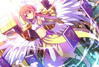 Girl purple dress angel wings - eden box free wallpaper