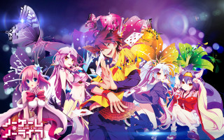 Anime characters colorful hair costumes - toyism free wallpaper