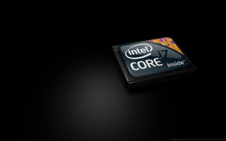Intel core logo black background - black free wallpaper for desktop