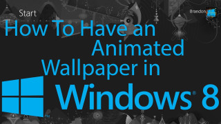 Black white animated wallpaper windows8 - animated free wallpaper