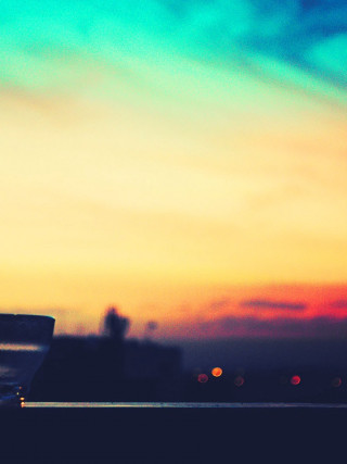 Person bench laptop sunset building - sunset free wallpaper