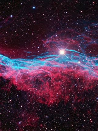 Large star sky bright blue - space free wallpaper