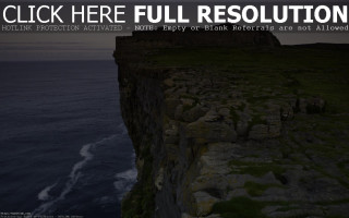 Cliff ocean background click here - text free wallpaper
