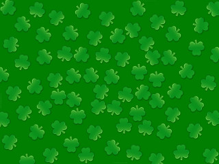 Green shamrocks st patricks day - optical free wallpaper
