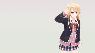 Girl school uniform serious look - sots art free wallpaper