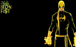 Man yellow black costume fireball - costume holding free wallpaper