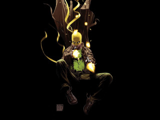 Man chair glowing light demon - glowing free wallpaper for desktop