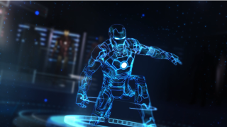 Man suit skating ramp city - beeple free wallpaper