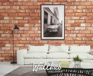 Living room couch table brick - a brick wall free wallpaper