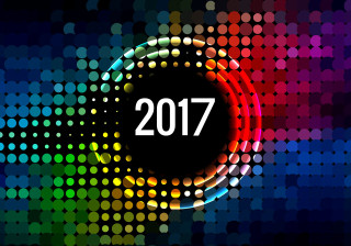 Colorful circle 2017 black background - a black circle free wallpaper