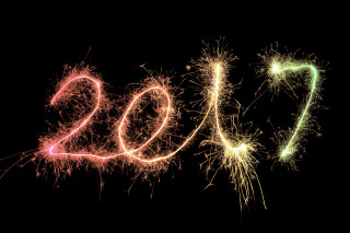 Fireworks display dark numbers 2012 - the middle free wallpaper