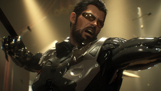 Futuristic man suit sword surprised - unreal engine 5 free wallpaper
