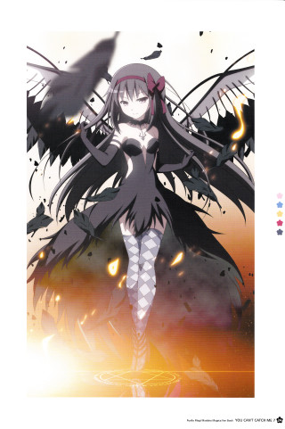 Woman long hair bird flying - poster art free wallpaper
