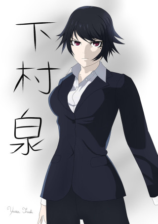 Woman suit tie hand hip - her hip free wallpaper