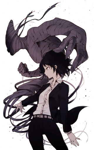 Woman suit demon back arms - her back free wallpaper