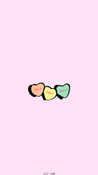 Three hearts happy valentines pink - happy free wallpaper