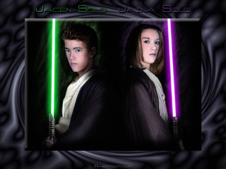 Couple people lightsabers wall black - a couple of people free wallpaper for desktop