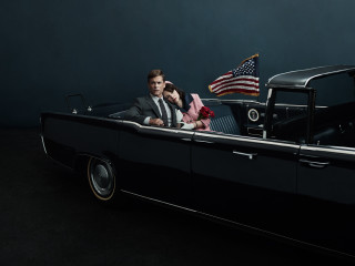 Man woman car american flag - an american flag free wallpaper