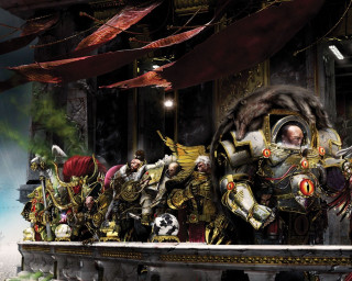 Men armor stage clock balloon - warhammer free wallpaper for desktop