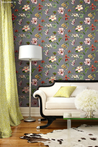 Living room white couch flower 2 - vivid free wallpaper
