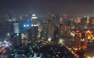 City night lights buildings background 15 - a city free wallpaper