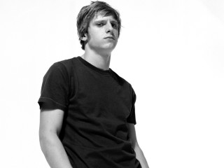 Man black shirt hands in - young free wallpaper