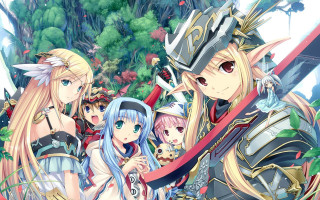 Anime characters forest trees bushes 2 - hint of yayoi kasuma free wallpaper