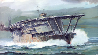 Ship ocean smoke people deck - matte drawing free wallpaper