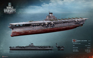 Large ship with smaller ships - a ship free wallpaper