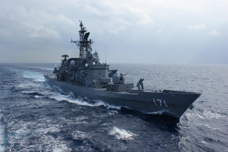 Warship ocean man waving rising - a man free wallpaper