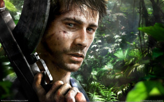 Man holding knife jungle bush - a man holding free wallpaper