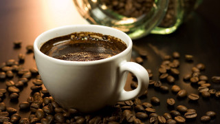 Coffee cup table beans jar - morning free wallpaper