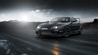 Car driving road cloudy sky 2 - moody free wallpaper