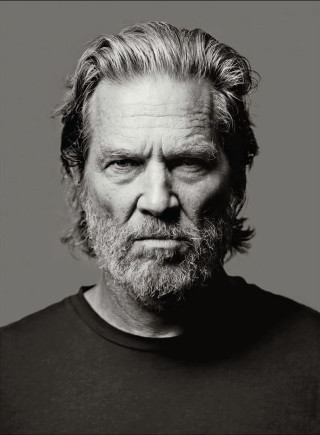 Bearded man serious look grey - private press free wallpaper